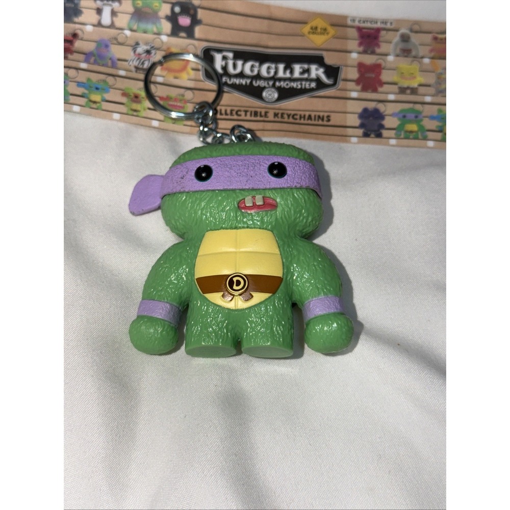 Fuggler Vinyl Keychain Series 2 ~ Squished Donatello ~ Common ~ 3" ~ NEW